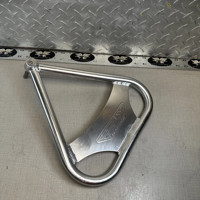 Fly Racing Tri Stand Motocross MX Dirt Bike Triangle CR KX RM YZ Silver Aluminum