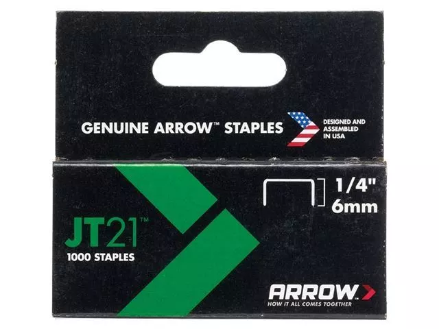Arrow - JT21 T27 Bastoncini 6 mm (1/4 pollici) scatola 1000