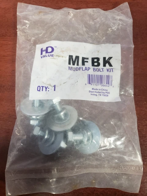Mfbk Mudflap Bolt Kit Semi Truck Tractor Trailer Mud Flap Hardware Set Pdc P/N