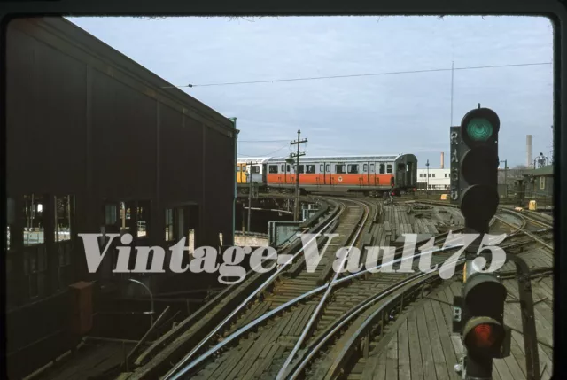 Original Slide Mbta 01176 Boston Subway Transit Kodachrome 1975 Sullivan Sq