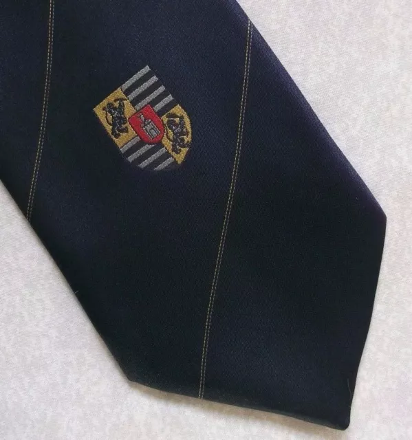 Tie Necktie Mens Vintage Shield Crested Club Association Society College