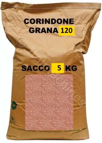 Corindone Rosso Sabbiatrice Graniglia Grana 120 Per Sabbiatura - Sacco Da 5 Kg