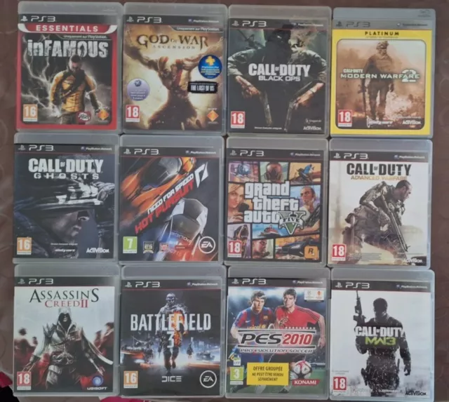 Lot De 12 Jeux Ps3