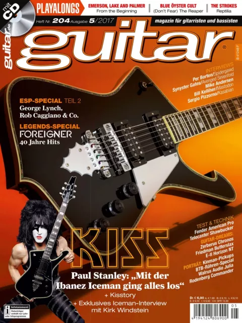 Guitar 05 2017 mit Gitarre Playalongs und Interview Paul Stanley