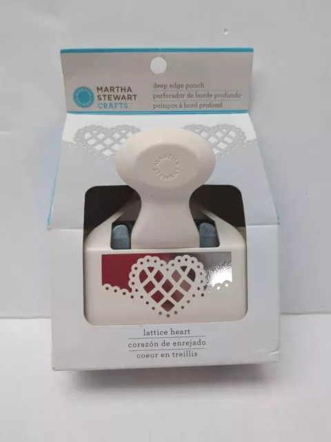 Martha Stewart Lattice Heart Punch Edge Punches New In Box Unused