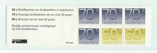 Niederlande Markenheftchen Postzegelboekje PB 44a NVPH