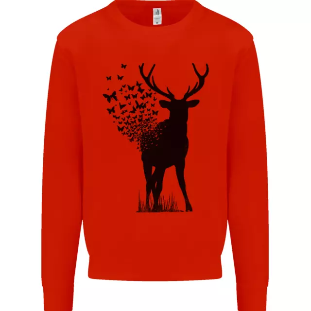 Abstracto Mariposa Ciervo Ecology Medio Ambiente Hombre Jersey Sudadera