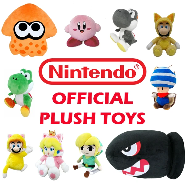 RANGE OF OFFICIAL World of Nintendo Super Mario Plush Soft Cuddly Toys