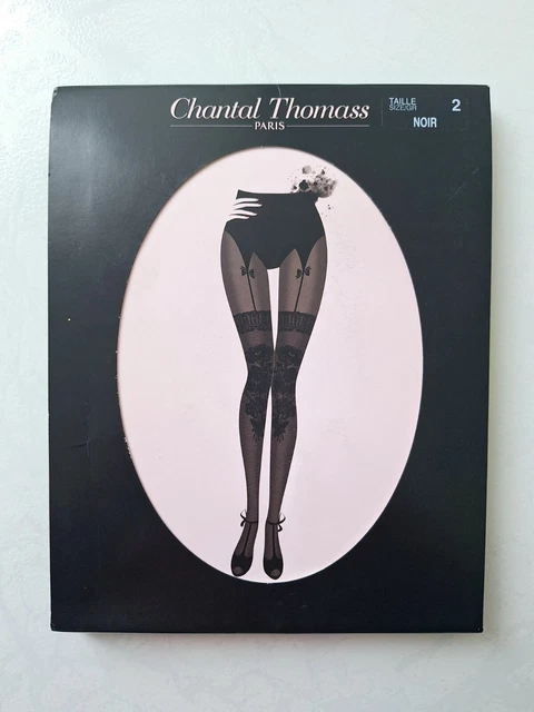 Collant Opaque Chantal Thomass 100 Deniers - Taille 3 - Noir/Gris - Neuf Avec étiquettes