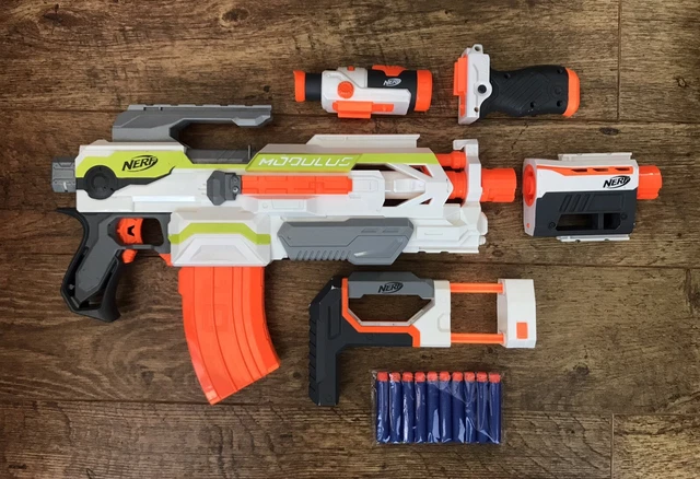 NERF N-STRIKE ELITE Modulus Stryfe Toy Blaster All Accessories & Rifle ...