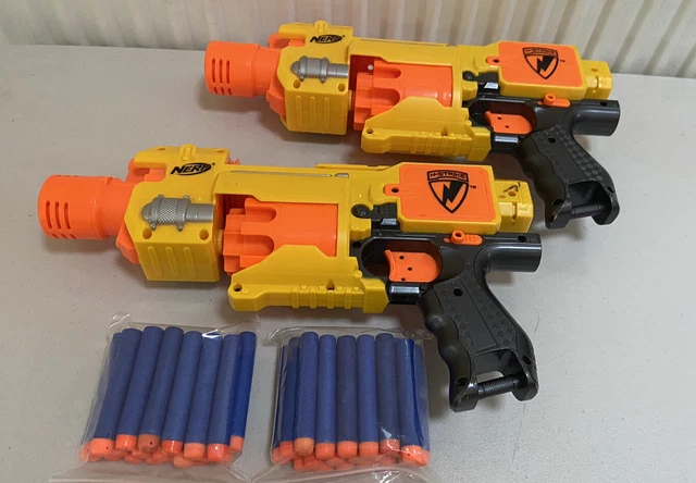 2 x Nerf Nstrike Elite Stockade Blasters + Darts Bundle