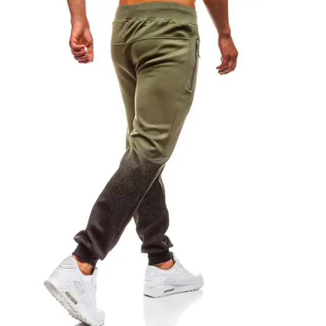 Uomo Slim Fit Pantaloni Tuta Pantaloni da Jogger Jogging SPORTS Pantaloni