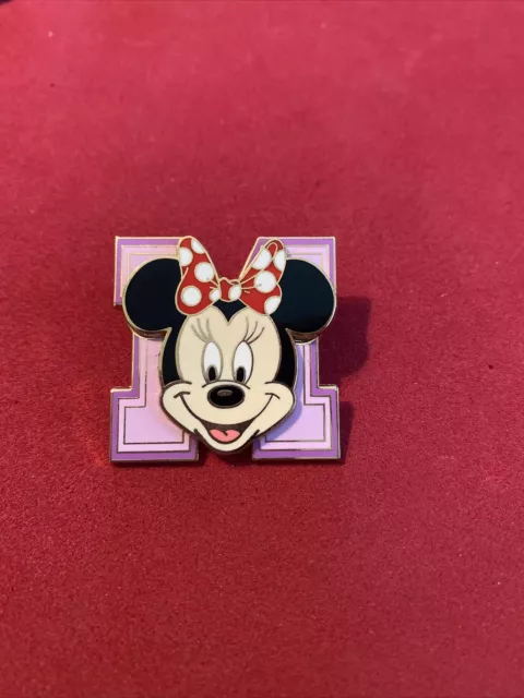 DISNEY MINNIE MOUSE Head 3D Block Letter M Lanyard Trading Pin £4.06 ...