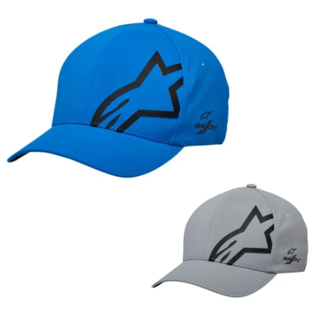 Alpinestars Corporate Shift Delta Lightweight Motorcycle Hat - Gray/Bright Blue