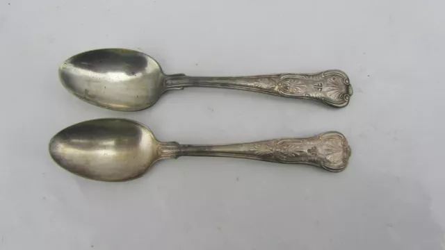 Vintage Reed & Barton Fairmont Hotel 6" Silver Plate Teaspoon Spoon Set 0f 2