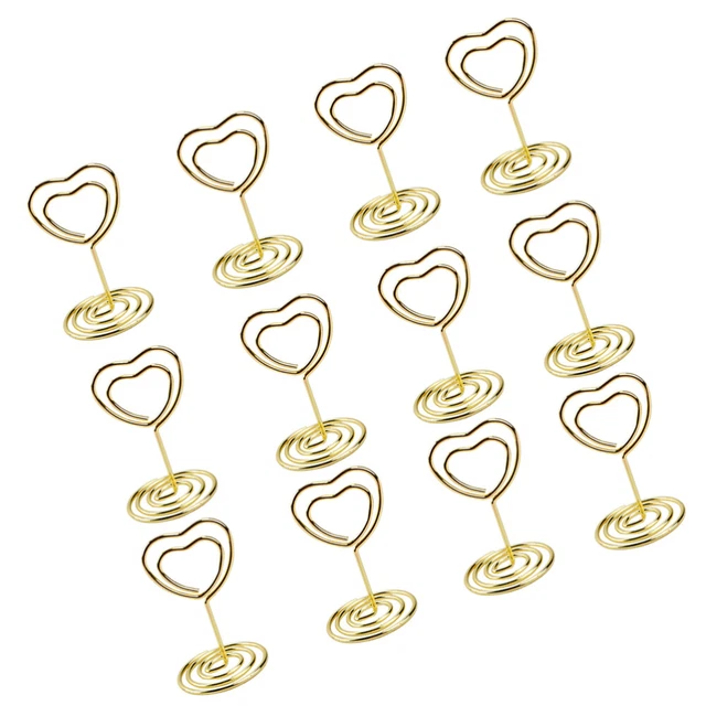 Teling Tischkartenhalter-Set – 36 Stück In 3 Größen, Goldfarben, Für Hochzeit, Party, Restaurant