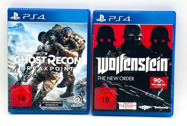 Ghost Recon Breakpoint und Wolfenstein New Order Bundle Playstation 4 PS4 OVP