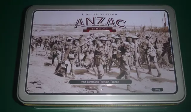 UNIBIC Anzac Tin Limited Edition  2nd Australian Division France