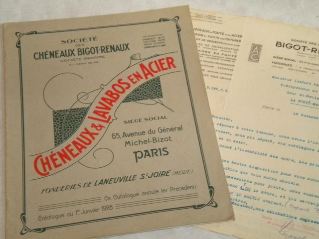 vintage Catalogue Brochure 1928 Zinc Work roofing and public sinks paris french
