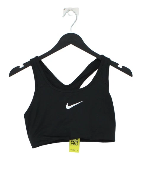 T-shirt donna Nike M nero poliestere con elastan senza maniche base