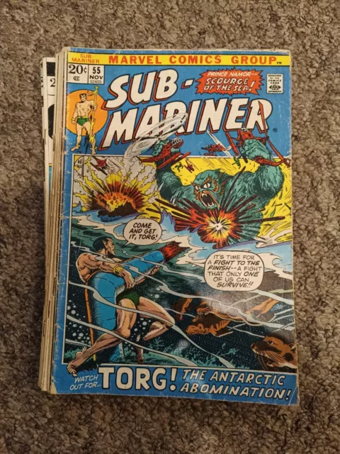 The Sub Mariner Old Comic Bundle Used Marvel Savage Used