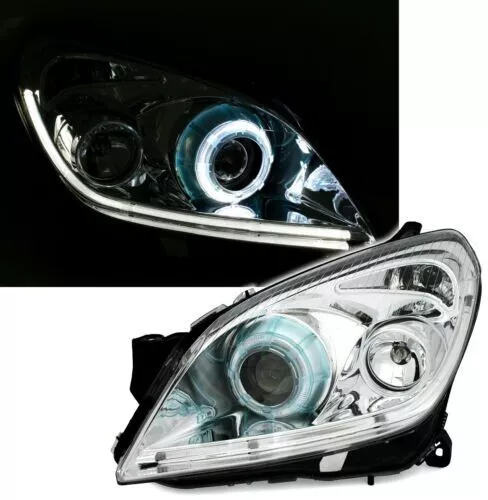 Set di fari Angel Eyes per Opel Astra H tutti con XENON in cromo HID D2S