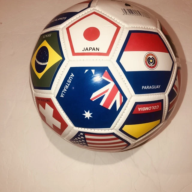 SPORTS WORLD FLAGS World Cup Soccer Ball World Flags Design Size 5