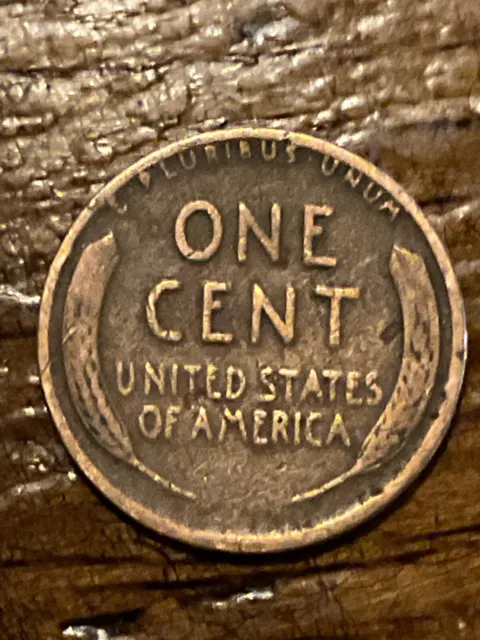 1944 Lincoln Wheat Penny Denver Mint One Cent Coin Rim Error "L" In Liberty 1C 3