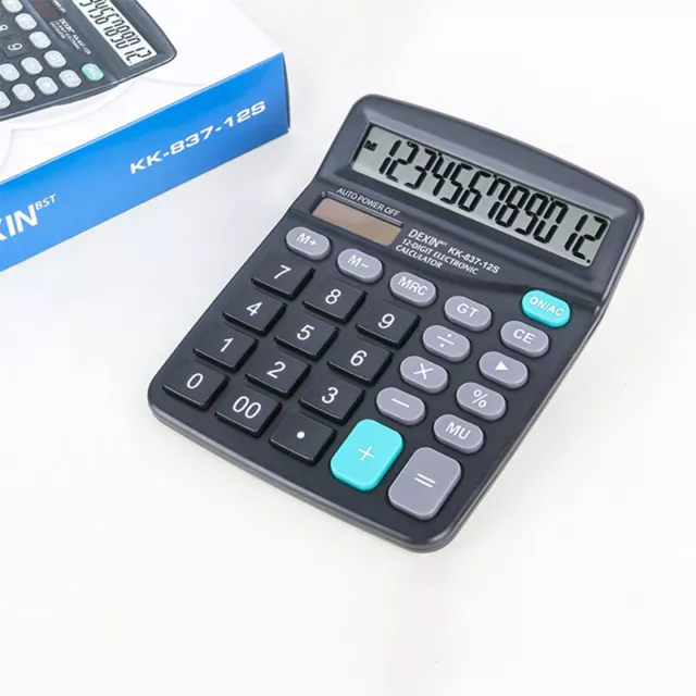 12 Digits Electronic Calculator Solar Calculator Dual Power Desktop Calculators