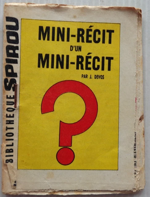 Mini Story No 159 Mini Story of A Spirou No 1303 Devos 1963