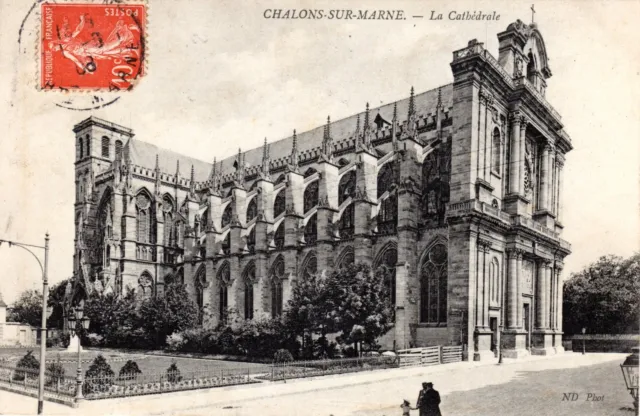 A00036- Cpa  51 -  Chalon Sur Marne  La Cathedrale