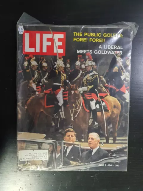 Vintage LIFE Magazine June 9, 1961 - John F Kennedy - JFK - Golf - Judy Garland