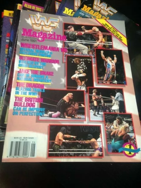 WWF WWE Magazine JUNE 1991 Wrestlemania Special + Merchandise Catalog