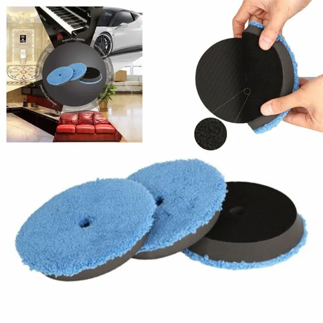 Professional Grade 6 Inch Fast Finishing Polishing Pads Set of 3 for Cars