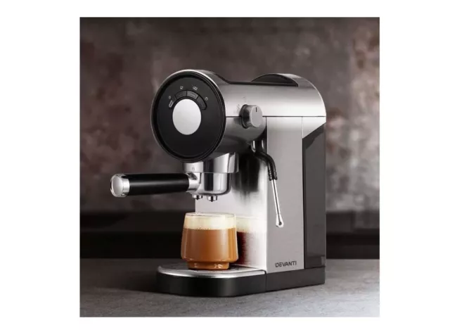 NEW Devanti 20 Bar Coffee Machine Espresso Cafe Maker Milk Frother Cappuccino