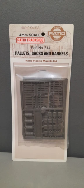 Kit vintage de palets diorama sacos barriles plástico sin salida 1:76 4 mm artesanía en miniatura