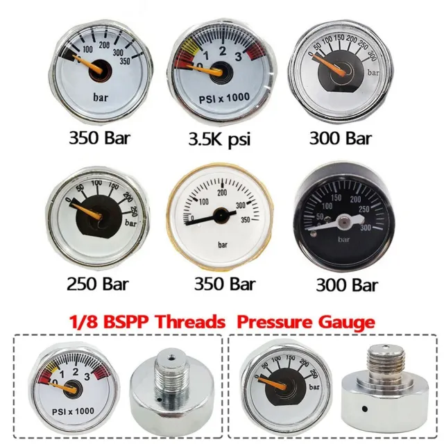 MINI JAUGE DE Pression Paintball PCP Air Step Micro Manomètre 1/8BSPP  (G1/8) EUR 13,36 - PicClick FR