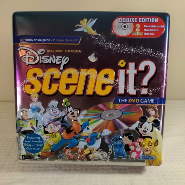 Disney Scene it? Deluxe Edition 2 DVD Board Game 2005 Collectors Tin COMPLETE