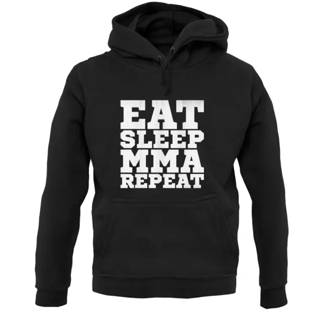 Eat Sleep MMA Repeat Unisex Hoodie - Mixed Martial Arts - Karate - Fighting