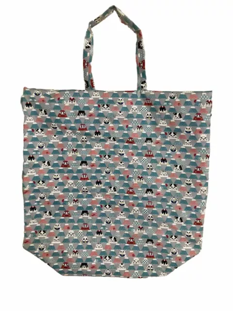 ShoppingBag Japanese Traditional Pattern Foldable Seigaiha 35×45×15cm 18×14×6 in