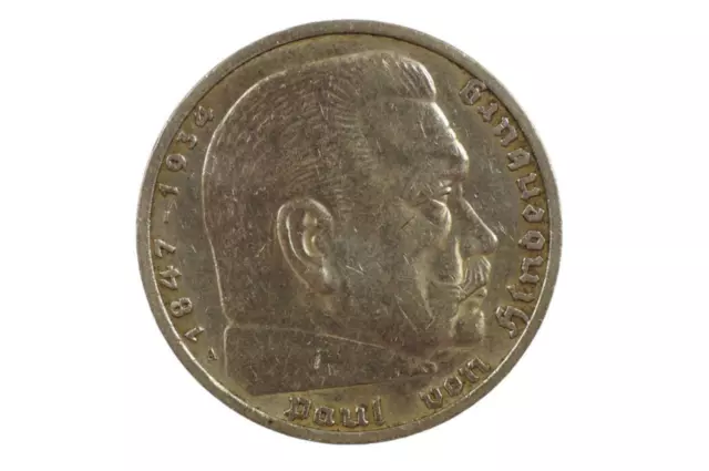 Germany, Third Reich 1936 A 5 Reichsmark in EF Condition 2