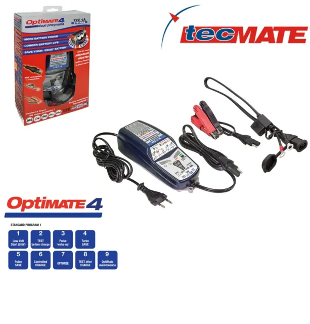 Chargeur de batterie TecMate Optimate 4 Dual Program