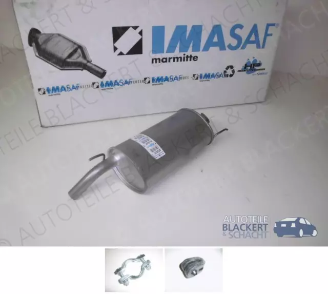 IMASAF ESD Auspuff Endtopf + Anbauteile für Renault Super 5 1987-1996