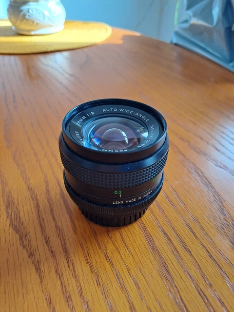 Vivitar 28mm 1:2 Auto Wide Angle 55mm Lens For Penta K