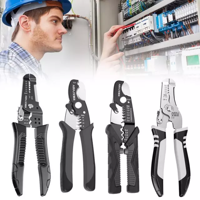 Wire Stripper Cable Cutter Crimper Cutting Plier Electrician Crimping Tool❀