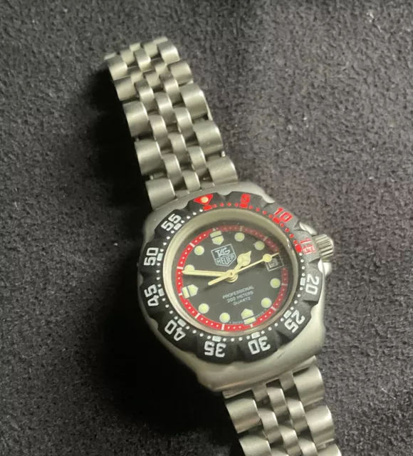 Tag Heuer Professional F1 Formula 1 Quartz Ladies 374.508 Vintage Watch