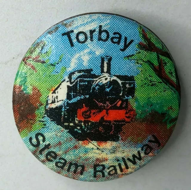 Torbay Steam Railway Souvenir Badge 31 mm 1970's