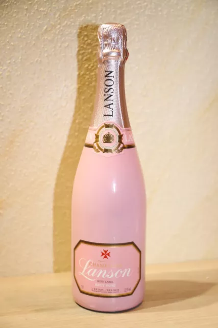 Dekoration Flasche OHNE INHALT Deko Dummy Display Bottle, Lanson Champagner Rosé