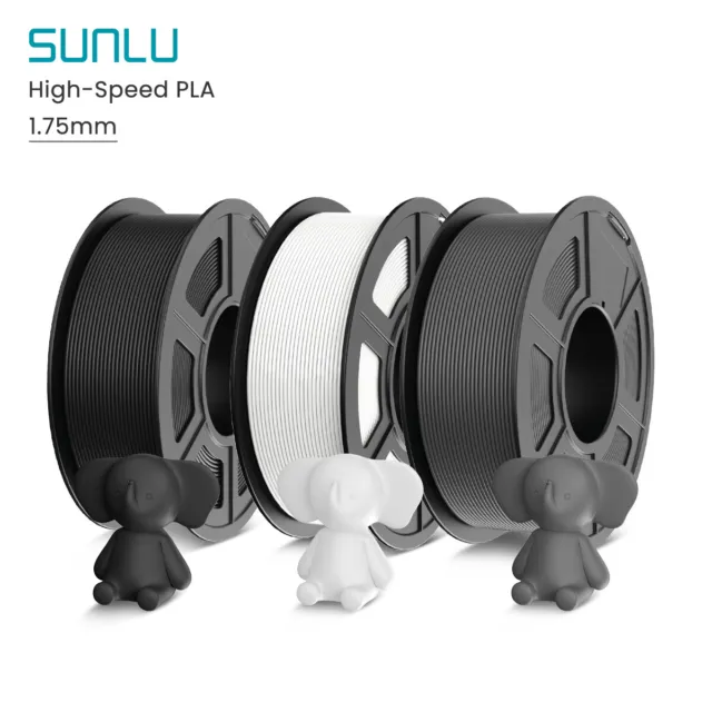 SUNLU 1.75mm High Speed PLA Filament entworfen für schnelles Drucken 1KG Spule