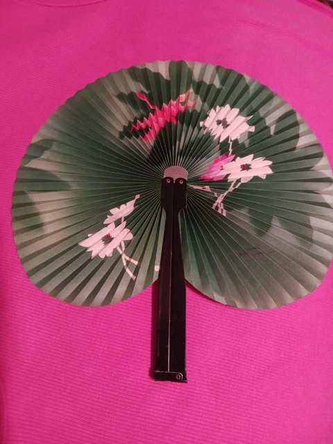 vintage oriental fans and chop sticks
